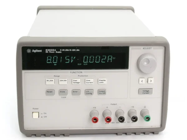 E3633A 200W, 8V/20A or 20V/10A, DC power supply