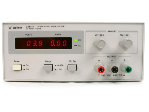 E3611A 30W, 20V/1.5A or 35V/0,85A, DC power supply