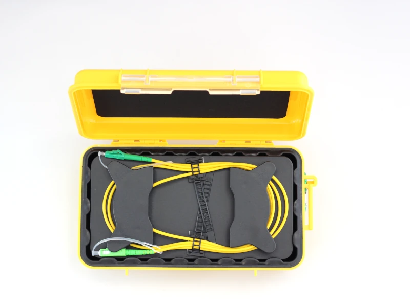 Fibre launch cable, singlemode (G.652.D), SC/APC LC/APC, 1000 m.